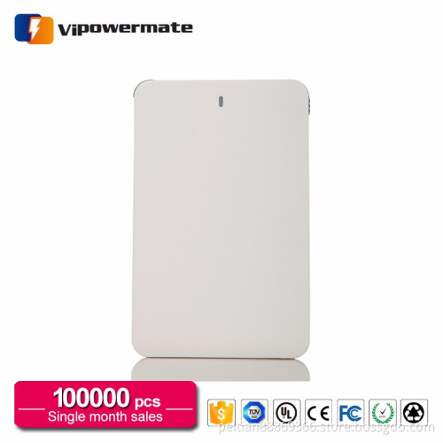 Thinest polymer wireless charging universal mobile charger power bank 2400mah/ 2500mah for gift